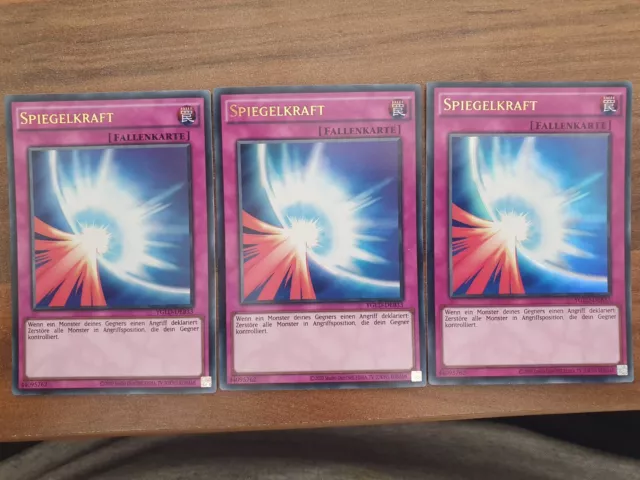 3x Yu-Gi-Oh! YGLD-DEB33 Spiegelkraft Ultra Rare Casi Nuevo