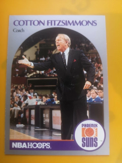 Carte Collection Nba Hoops 1990 Coach #325 Cotton Fitzsimmons Phoenix Suns