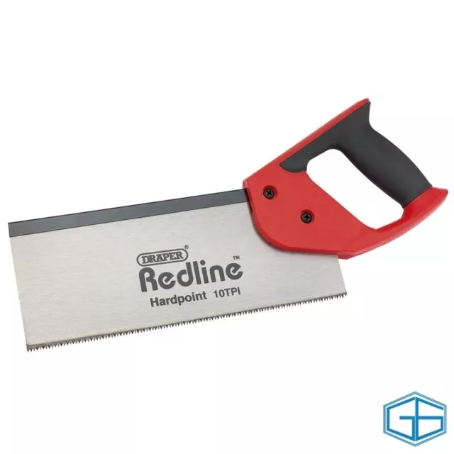 Soft Grip Hardpoint Tenon Saw 10Tpi 250Mm Draper Redline Stock No 80213