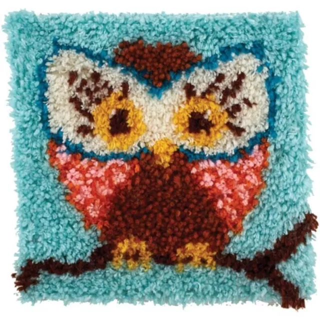 Wonderart Hoot Hoot Latch Hook Kit 12x12 Item