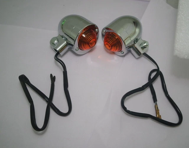 Rétroviseurs Moto Custom Live To Ride - Chromés, Style Chopper/Bobber, Universels (Support 14 Cm, Réglables)
