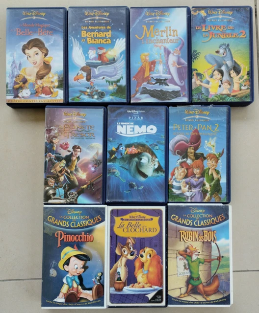 LOT DE 12 K7 Cassettes VHS Disney 's Magic English EUR 20,00 - FR