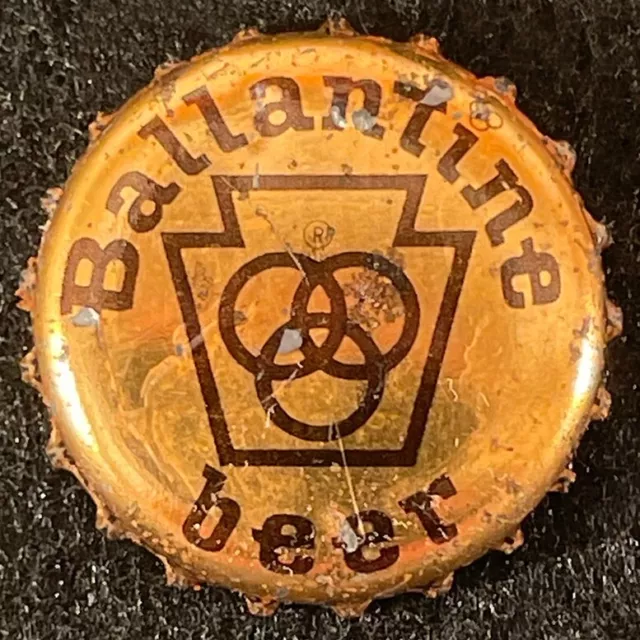 Ballantine Pennsylvania Keystone Cork Beer Bottle Cap Newark New Jersey Nj Crown