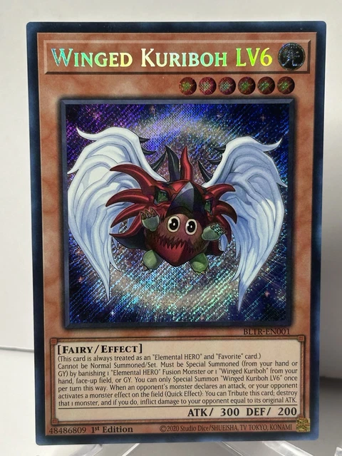 YuGiOh Card Yu-Gi-Oh! Winged Kuriboh Secret Rare 1st Edition - From Jaden's Deck, Speed Duel GX Near Mint Secret Rare Yu-Gi-Oh Card YuGiOh Card Yu-Gi-Oh! Winged Kuriboh Secret Rare 1st Edition - From Jaden's Deck, Speed Duel GX Near Mint Secret Rare Yu-Gi-Oh Card