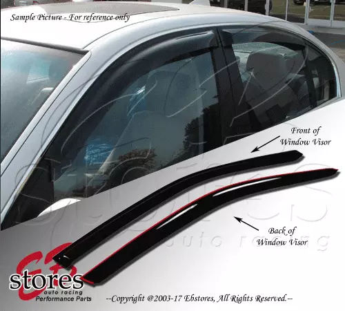 For 2002-2006 Acura RSX Smoke Outside-Mount Window Visor Rain Guard 2pcs Set