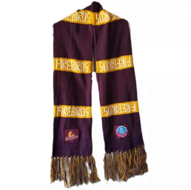 Queensland Firebirds Netball Bar Scarf, ANZ Championship - Free Postage