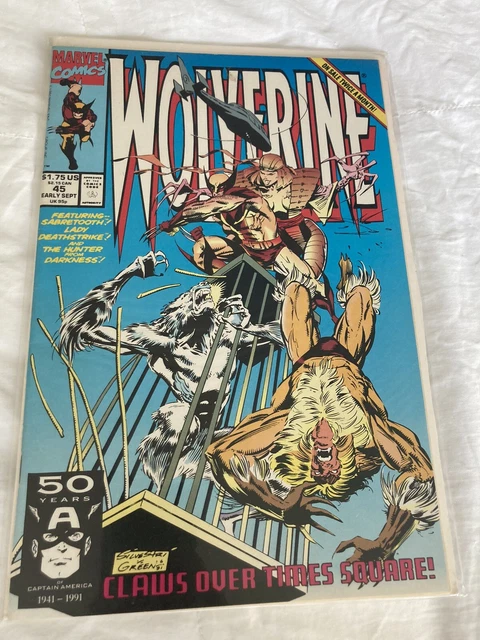 Wolverine #45 Vintage rare Comic book inherited old collection vintage books HTF