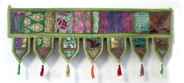 Finestra Toran patchwork Valances decorative porta da appendere decorazione casa