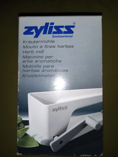 Molino de hierbas rotativas vintage Zyliss Suiza