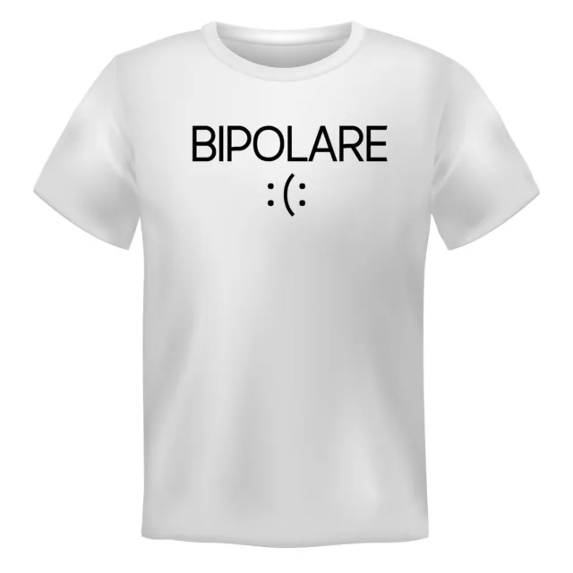 Maglietta uomo Bipolare t-shirt divertente ironica tshirt