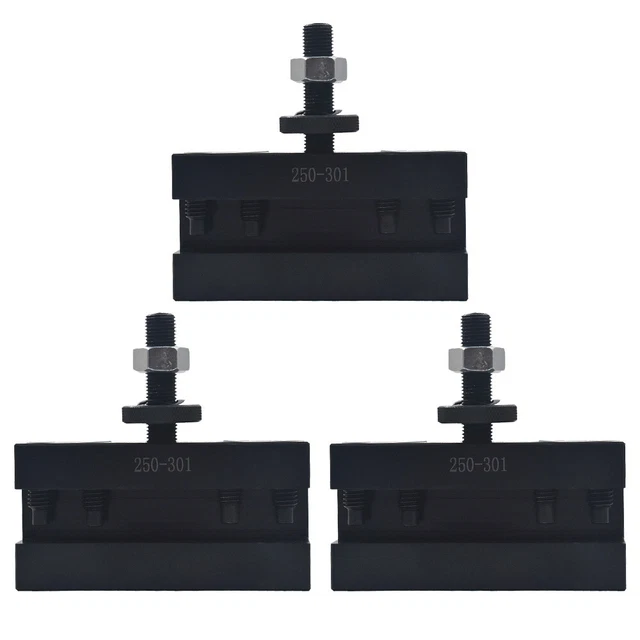 3 Pieces CXA #1 Quick Change 250-301 Tool Post Turning & Facing Holder New
