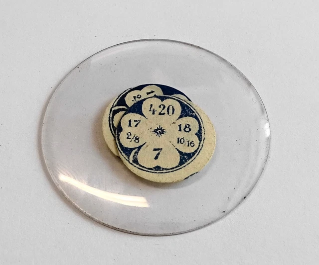 X 1 VERRE SAVONNETTE MONTRE DE POCHE DIAM. 39.7 mm