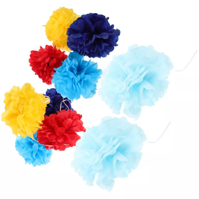 10 Pcs Tissue Paper Pompoms Decoration Flower Balls Decorations