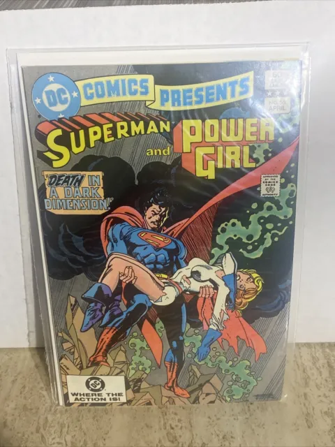 DC Presents Superman and Power Girl 56 Curt Swan Art, Gil Kane Cover Vintage1983