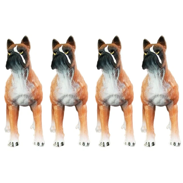 4 Stück Geschenke Spielzeugset Hundefiguren realistischer Hund Pro Dekor Zuhause