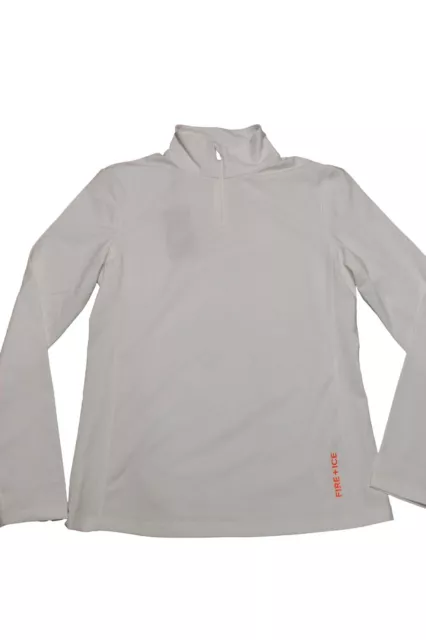Bogner Fire + Icedamen Ski Sweater Jumper Margo 2 White Orange Size M New