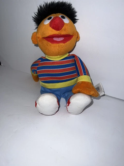 Ernie Sesame Street Plush Doll Fisher Price 11" Stuffed Animal Toy 2002