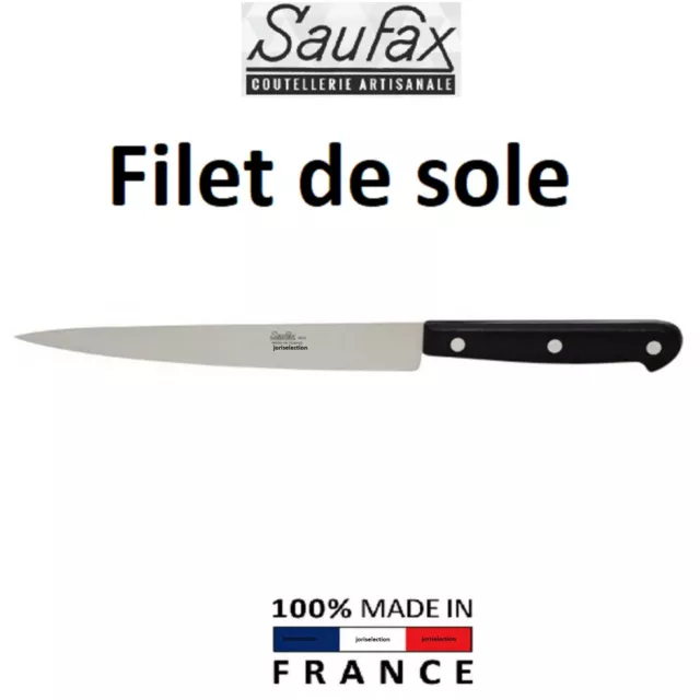 SAUFAX COUTEAU   FILET DE SOLE lame 17 CM FABRICATION FRANCAISE code 3050