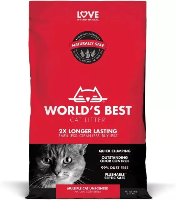 Worlds Best Cat Litter Multi Cat 6.35Kg | Free Shipping New