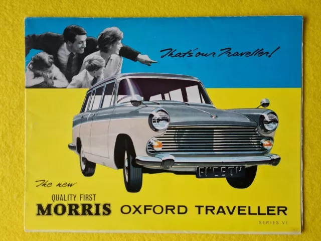 Morris Oxford Traveller Series VI 1.6 car brochure catalogue January 1962 P