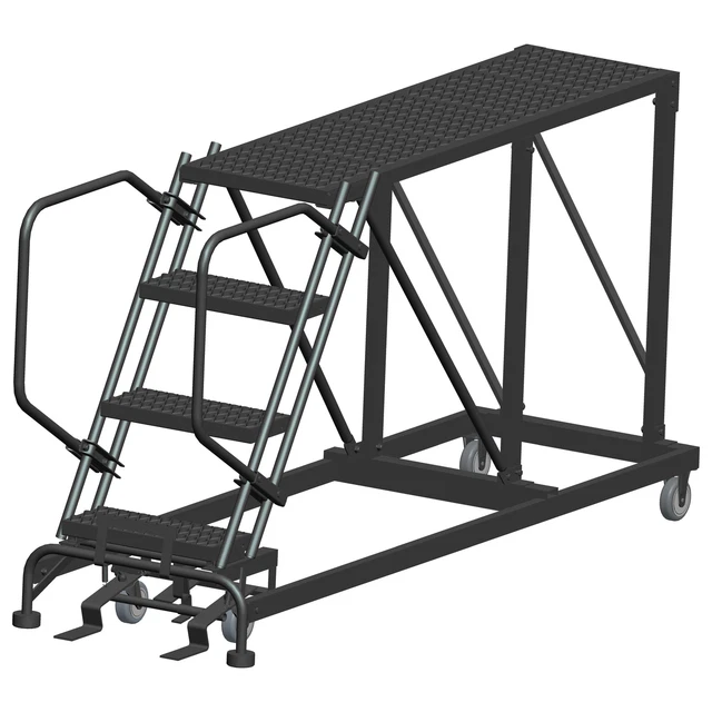 Ballymore Rolling Work Platform Overall Height 40 in Steps 4 Cap 800 lb