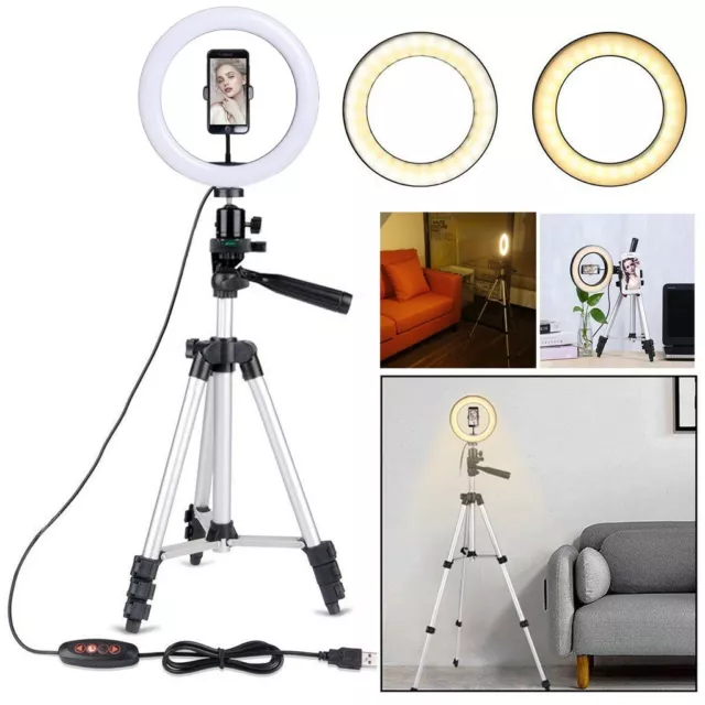 8IN Multiple Purpose LED SMD Ring Light Kit With 5500K Dimmable Stand
