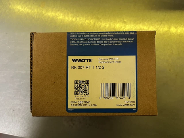 Watts RK 007M1 1 1/2"-2" Repair KIT Watts RK 007M1 1 1/2"-2" Repair KIT
