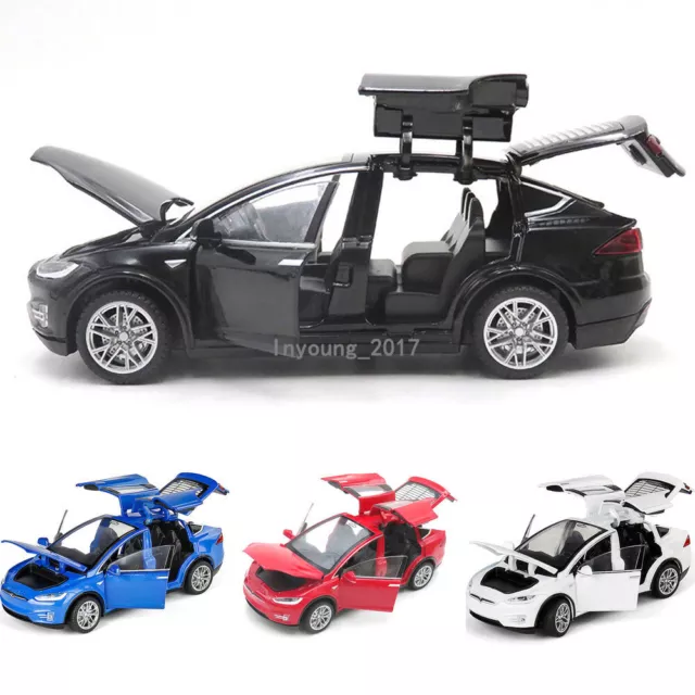 1:32 Tesla Model X 90D SUV Diecast Model Car Toy Cars Toys for Boys Kids Gifts