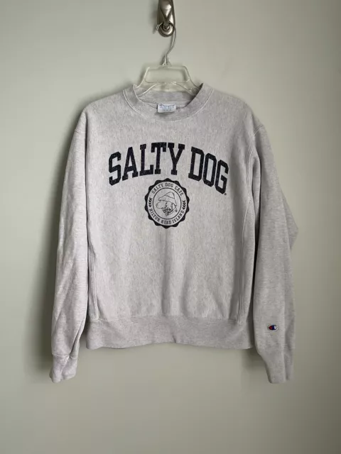 Vtg Champion Reverse Weave Sweatshirt Salty Dog Cafe Hilton Head Island Medium
