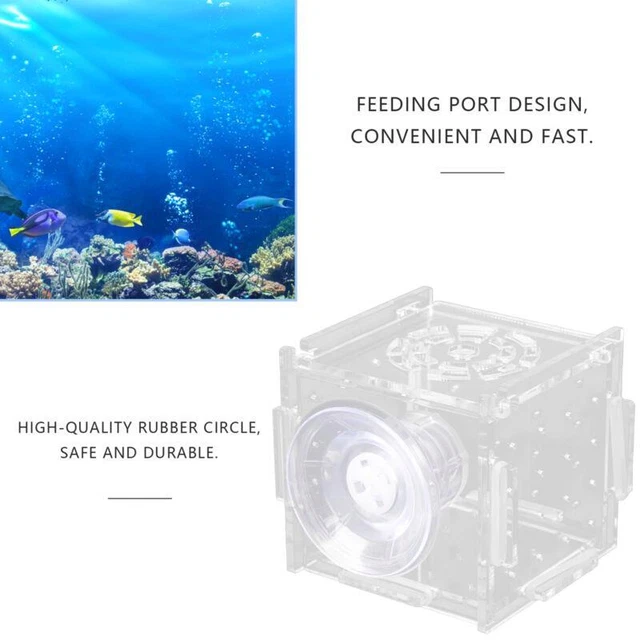Acrylic Fish Breeding Box Aquarium Hatchery for Baby Fish Isolation Tank