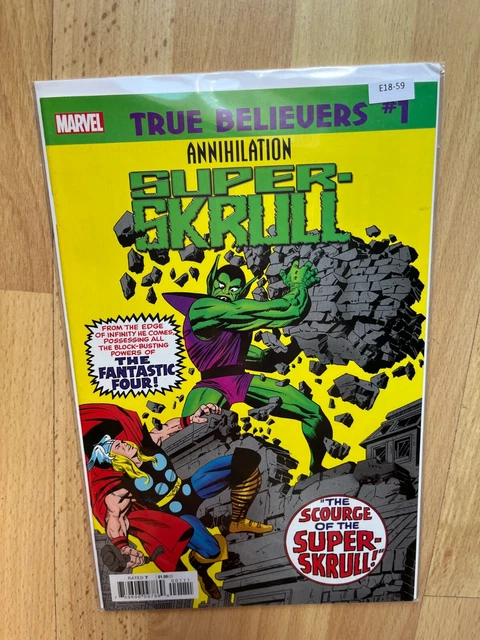 True Believers 1 Annihilation Super Skrull Marvel Comics High Grade E18-59