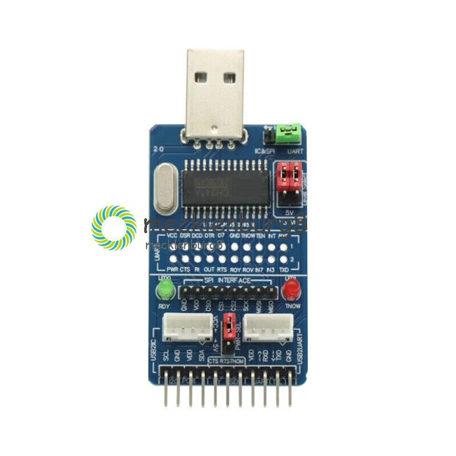 ALL IN 1 USB to I2C IIC SPI UART TTL Converter Module STC ISP serial Adapter