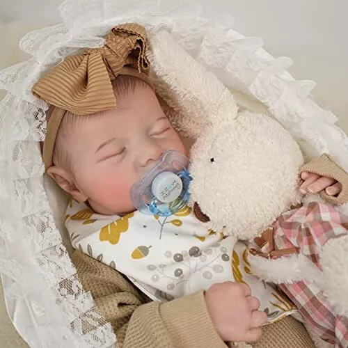 Lifelike Reborn Baby Doll,17 Inch Realistic Reborn Baby Doll,Newborn Baby Dol...