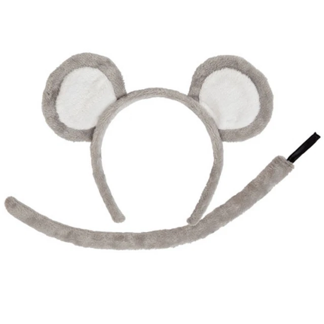 Adulto/Bambino Mouse Orecchie e Coda Set Costume Fascia Accessorio Costume