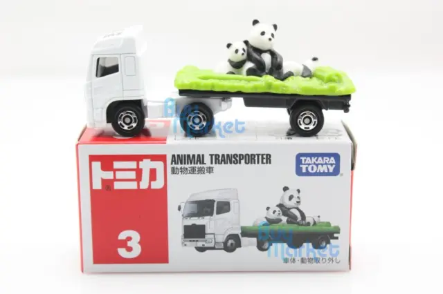 NEW Takara Tomica Tomy #3 ANIMAL PANDA TRANSPORTER Diecast Toy Car Japan 2