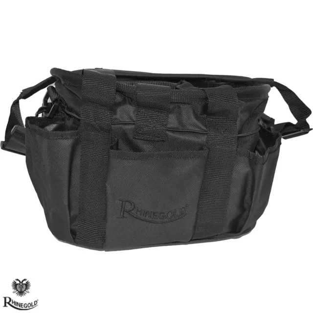 BLACK Grooming Bag by Rhinegold    Horse/Pony Grooming Kit Bag    Great Present