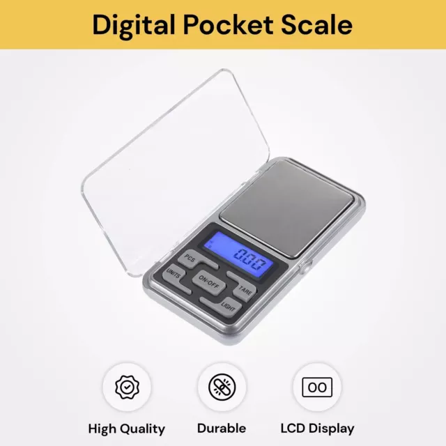 Mini Scales Pocket Scales Digital Scales 500/0.01g Balance Gram Gold Jewellery 2