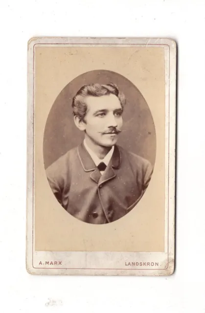 CDV Foto Herrenportrait - Landskron 1880er