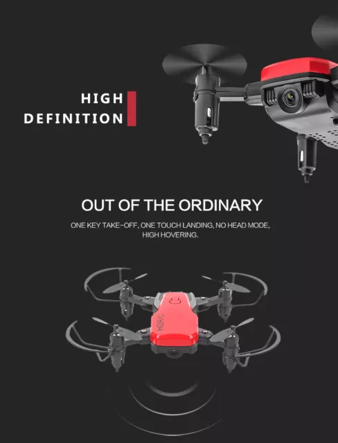 D2WH RC Drone Wifi FPV With HD Camera 2.4G 6-Axle Folding Quadcopter Hover AU 3