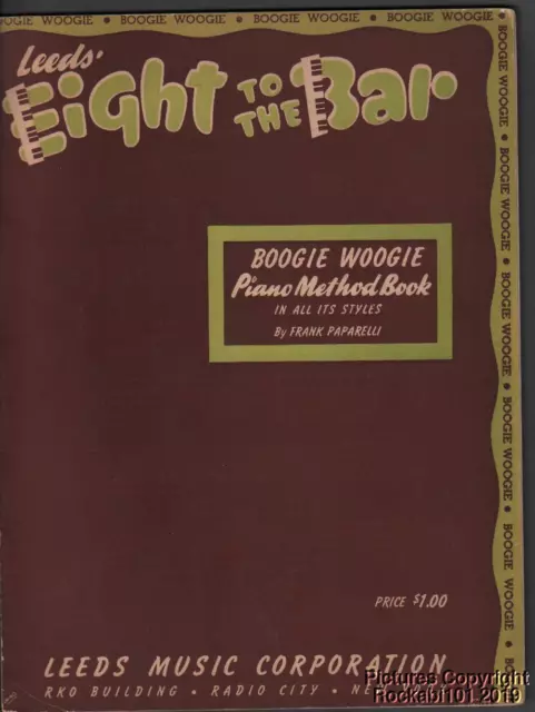 1941 Frank Paparelli Boogie Woogie Method Livre Leeds Huit À La Barre