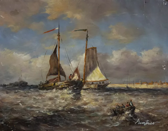 19th Century Oil - Rough Seas