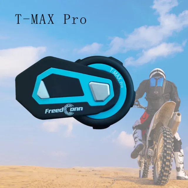 T Max Pro Motorcycle Intercom Bluetooth Helmet Headset 6 Riders BT 5.0 1200M FM