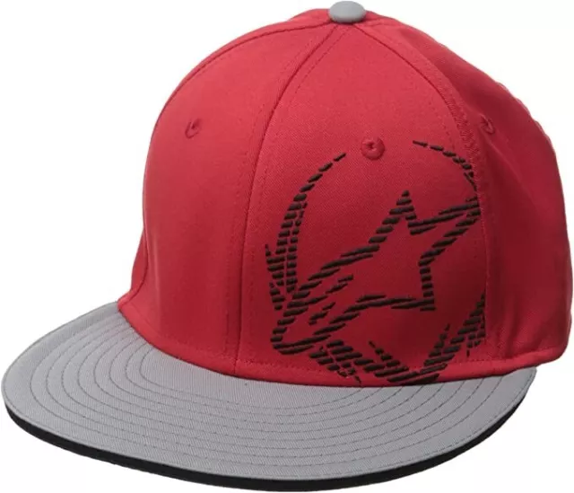 Alpinestars Astars Octane Hat Flex Back Baseball Cap Hat Red Small/Medium New
