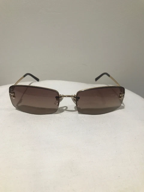 CHANEL Chanel Sunglasses 4093-B brown gold lens coco mark