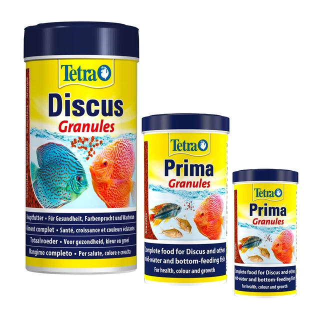 TETRA PRIMA DISCUS GRANULES 30g,75g,150g,300g COMPLETE TROPICAL FISH ...