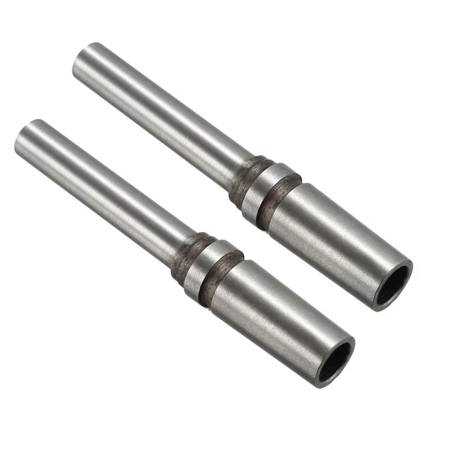 2 Pcs brocas de papel hueca de 8mmx75mm para Máquina Perforadora de papel hueco
