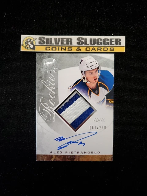 2008-09 Alex Pietrangelo UD The Cup Rookie Jersey Patch Auto /249 RC RPA Blues