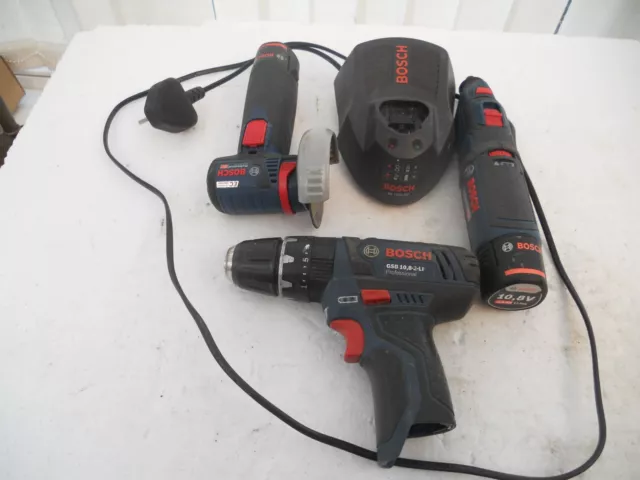 Bosch 12 V-35 Rotary Multi-Tool 2 x 10.8 V 2.0 Ah /grinder/drill/charger-used