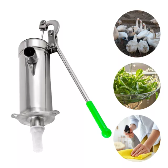 Nuova pompa manuale pozzetto pompa acqua profonda in acciaio inox pressa portatile