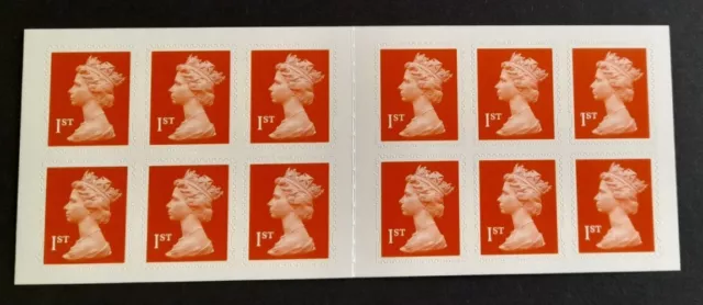 GB 2010?  SG MF1 (Questa)  12 X 1st Stamp Booklet Reissued with Cod Post.